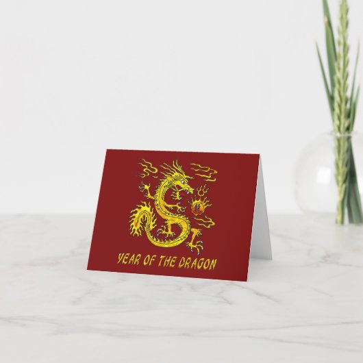 Cartes Pour Fêtes Annuelles Année du dragon (Devant)