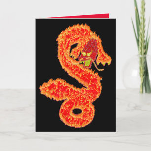 Cartes Pour Fêtes Annuelles Année du Dragon chinois Lunar parties scintillant