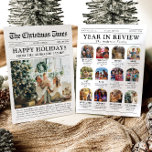 Cartes Pour Fêtes Annuelles Année du journal en revue Photo de famille Noël<br><div class="desc">Notre Arc Notre année en révision Modèle est la façon parfaite de célébrer et de partager les moments forts, les souvenirs et les jalons de l'année passée avec la famille et les amis. Cette carte de vacances de Noël unique et amusante, conçue dans un élégant format de journal 'Year in...</div>
