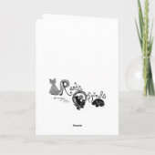 Cartes Pour Fêtes Annuelles Année du lapin (Dos)