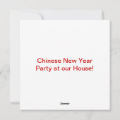 Cartes Pour Fêtes Annuelles Année du serpent (Dos)