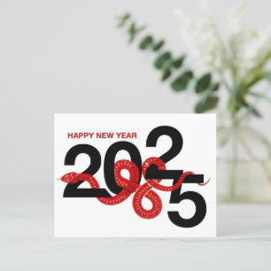 Cartes Pour Fêtes Annuelles Année du serpent 2025