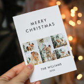 Cartes Pour Fêtes Annuelles Année En Revue Chic Joyeux Noël Multiphoto