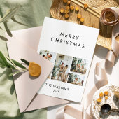 Cartes Pour Fêtes Annuelles Année En Revue Chic Joyeux Noël Multiphoto