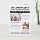 Cartes Pour Fêtes Annuelles Année en revue Journal de Noël Multiphoto (Devant)