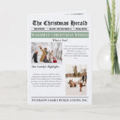 Cartes Pour Fêtes Annuelles Année en revue Journal de Noël Multiphoto (Devant)