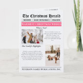 Cartes Pour Fêtes Annuelles Année en revue Journal de Noël Multiphoto (Devant)