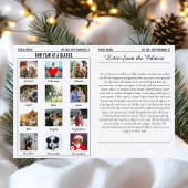 Cartes Pour Fêtes Annuelles Année en revue Journal de Noël Multiphoto