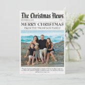 Cartes Pour Fêtes Annuelles Année en revue Journal Noël Famille Photo (Debout devant)