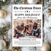 Cartes Pour Fêtes Annuelles Année en revue Journal unique Photo de Noël