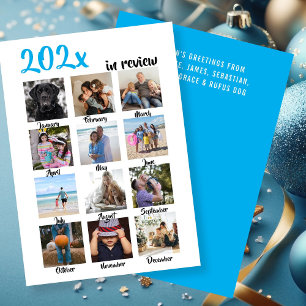 Cartes Pour Fêtes Annuelles Année en revue Photo Noël Personnalisé