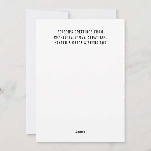 Cartes Pour Fêtes Annuelles Année en revue Photo Noël Personnalisé (Dos)