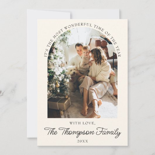 Cartes Pour Fêtes Annuelles Année En Revue Quelle Année Photo Noël Collage (Devant)