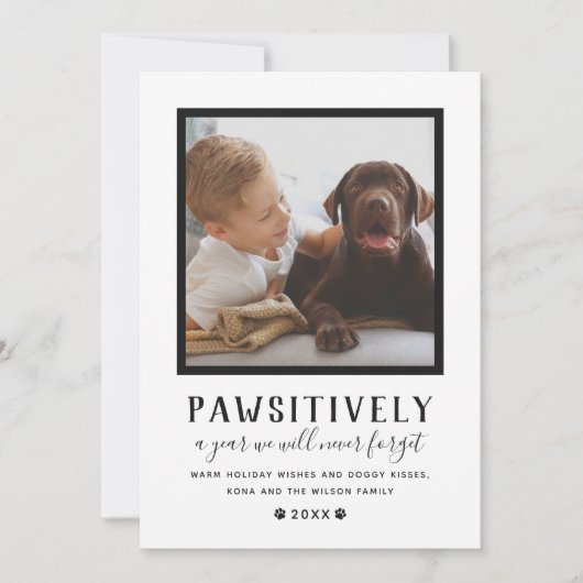 Cartes Pour Fêtes Annuelles Année inoubliable pour les animaux noirs (Devant)