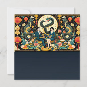 Cartes Pour Fêtes Annuelles Année lunaire du serpent 2025 !