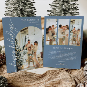 Cartes Pour Fêtes Annuelles Année Minimale En Revue Joyeuses Vacances Arché Ph