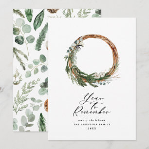 Cartes Pour Fêtes Annuelles Année minimale moderne pour se souvenir des vacanc