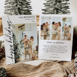 Cartes Pour Fêtes Annuelles Année Minimaliste Moderne En Revue<br><div class="desc">Célébrez la saison avec une carte de vacances "Modern Happy Holidays Year In Review". Ce design élégant présente un design épuré et contemporain qui met en évidence vos photos de famille préférées, ainsi qu'un résumé des moments mémorables de votre année. La typographie moderne et l'esthétique soignée créent un look élégant,...</div>