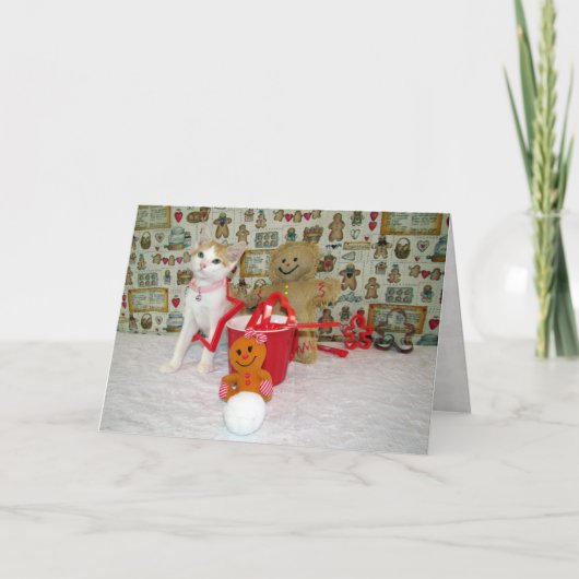 Cartes Pour Fêtes Annuelles Annie's Cookie Cutters - Chat / Kitten Christmas (Devant)