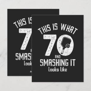 Cartes Pour Fêtes Annuelles Anniversaire 70 Ans Amour Pickleball