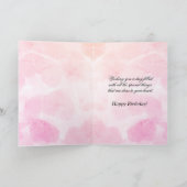 Cartes Pour Fêtes Annuelles Anniversaire Chat rose belle âme (Intérieur)