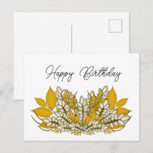 Cartes Pour Fêtes Annuelles Anniversaire d'automne