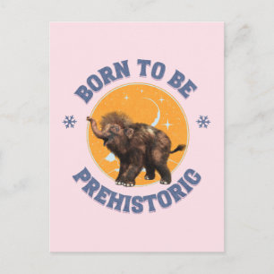 Cartes Pour Fêtes Annuelles Anniversaire de bébé mammouth préhistorique drôle