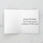 CARTES POUR FÊTES ANNUELLES **ANNIVERSAIRE DE NOËL**-HEURE POUR "VOUS CÉLÉBRER (Intérieur)