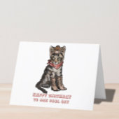 Cartes Pour Fêtes Annuelles anniversaire du chat cowboy