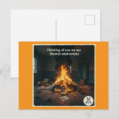 Cartes Pour Fêtes Annuelles Anniversaire du divorce (Devant / Derrière)