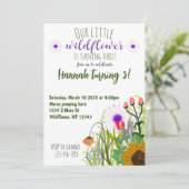 Cartes Pour Fêtes Annuelles anniversaire fleur sauvage (Debout devant)