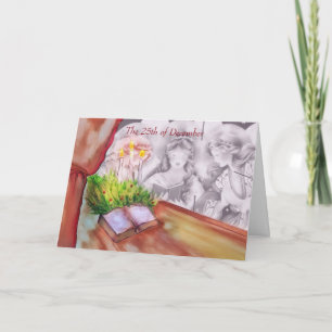 Cartes Pour Fêtes Annuelles Anniversaire mutuel le jour de Noël