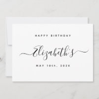 Anniversaire personnalisé