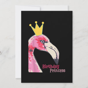 Cartes Pour Fêtes Annuelles Anniversaire Princesse Flamant rose fille Flaman