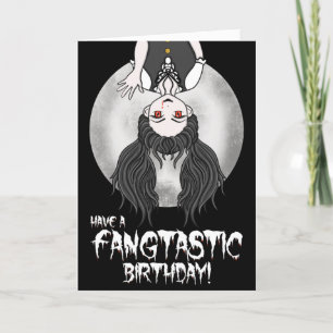 Cartes Pour Fêtes Annuelles Anniversaire Vampire Drôle Halloween