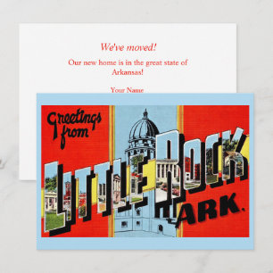 Cartes Pour Fêtes Annuelles Annonce de déménagement à Little Rock, Arkansas