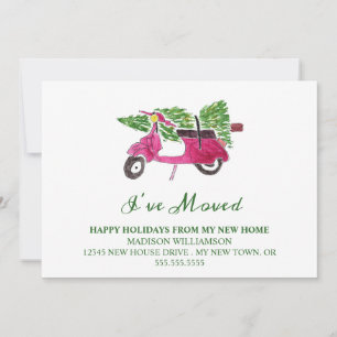 Cartes Pour Fêtes Annuelles Annonce de déménagement Nouvelle maison pour le