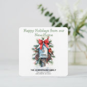 Cartes Pour Fêtes Annuelles Annonce de déménagement pour les fêtes de fin d'an (Debout devant)