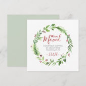 Cartes Pour Fêtes Annuelles Annonce de déménagement pour les fêtes de Noël (Devant / Derrière)