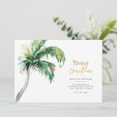 Cartes Pour Fêtes Annuelles Annonce de déménagement pour les fêtes de Noël ave (Debout devant)