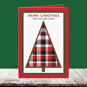 Cartes Pour Fêtes Annuelles Annonce de déménagement pour les fêtes de Noël Cha