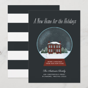 Cartes Pour Fêtes Annuelles Annonce de déménagement pour les fêtes de Noël dan