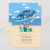 Cartes Pour Fêtes Annuelles Annonce de déménagement pour Noël sous les Tropiqu (Devant / Derrière)