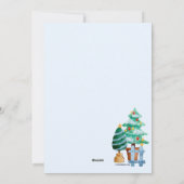 Cartes Pour Fêtes Annuelles Annonce de déménagement sur la porte d'entrée pour (Dos)