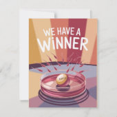 Cartes Pour Fêtes Annuelles Annonce de grossesse drôle gagnante (Devant)