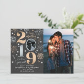 Cartes Pour Fêtes Annuelles Annonce de grossesse Nouvel An Nouvel An 2019 (Debout devant)