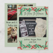 Cartes Pour Fêtes Annuelles Annonce de grossesse pour bébé Noël C (Devant / Derrière)