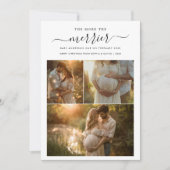 Cartes Pour Fêtes Annuelles Annonce de grossesse pour Noël : Plus on est de fo (Devant)