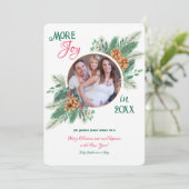 Cartes Pour Fêtes Annuelles Annonce de grossesse pour photo de Noël (Debout devant)