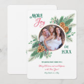 Cartes Pour Fêtes Annuelles Annonce de grossesse pour photo de Noël (Devant / Derrière)